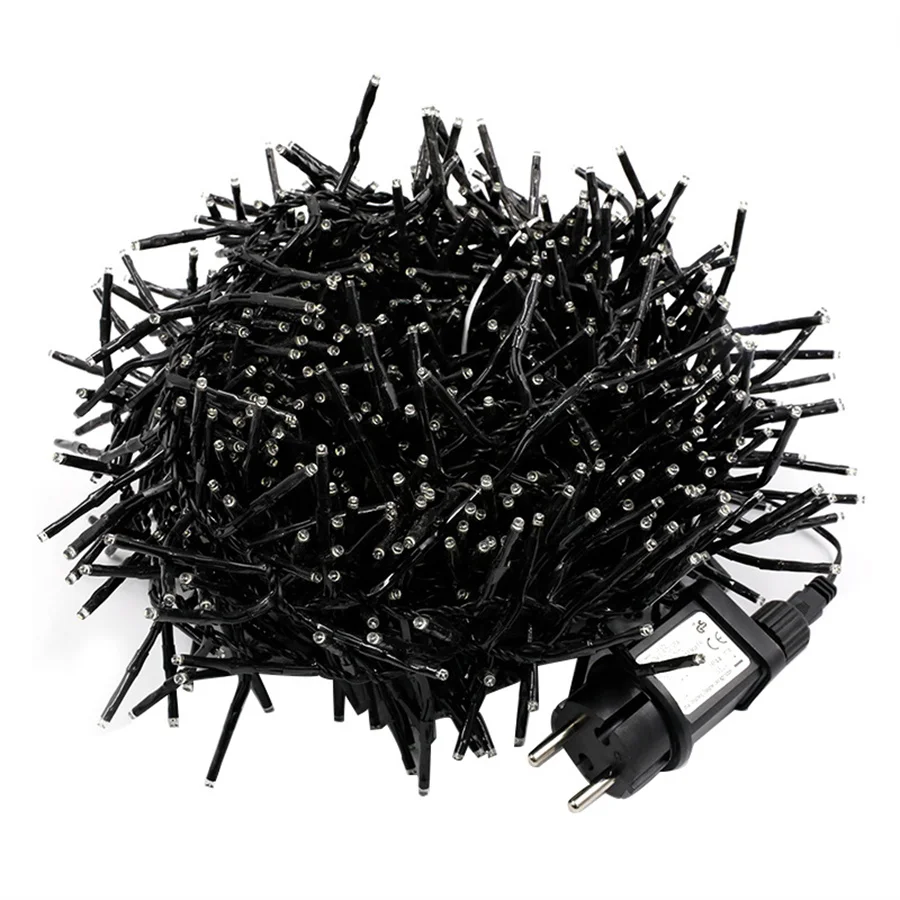 Outdoor LED Cluster Garland Light 1000/2000 LED Firecrackers String Light Waterproof Fairy Light For Christmas Wedding Decor