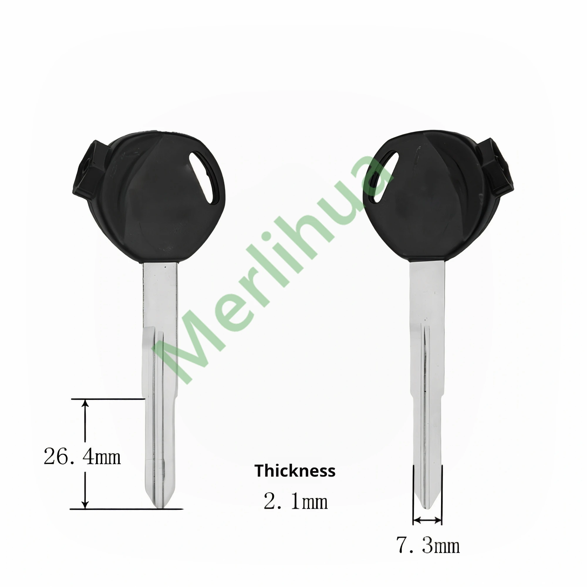 motorcycle key, suitable for Honda Jiaying/Xindazhou Wuyang/WH100/Joy/125CC motorcycle key blank(including magnet)