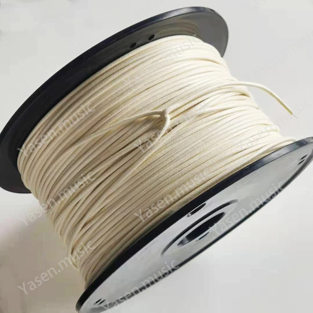 Braided CottonGuitar Pickup Wires Cloth-covered One conductor White Black AWG22 Push Back wire for Guitar Pickup Parts