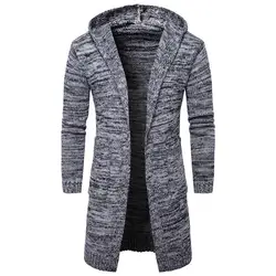 New men's hooded cardigan sweater coat trend in Europe and the United States fashion sweater sweater