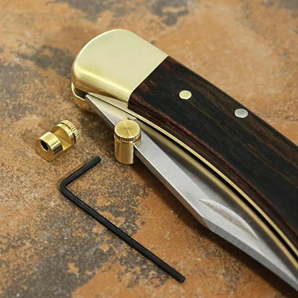 Cnc Push Knife Button para Buck 110 Folding Pocket Knife Thumb Stud Allen Wrench Pusher Nail Knife Ferramentas Acessórios 1set