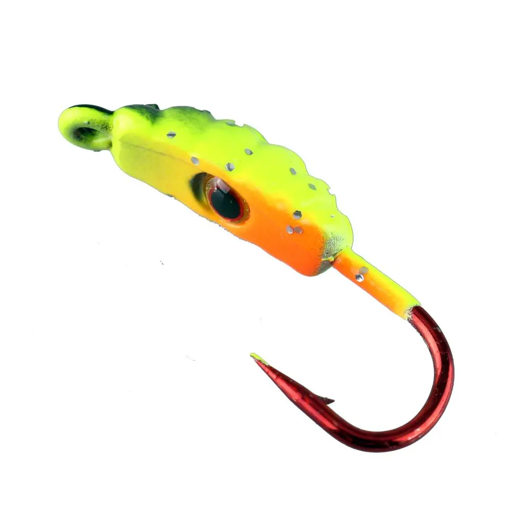 6Pcs High Quality Artificial Balancer Walleye AD-Sharp Lead Hard Hook Winter Bait Ice Fishing Lure