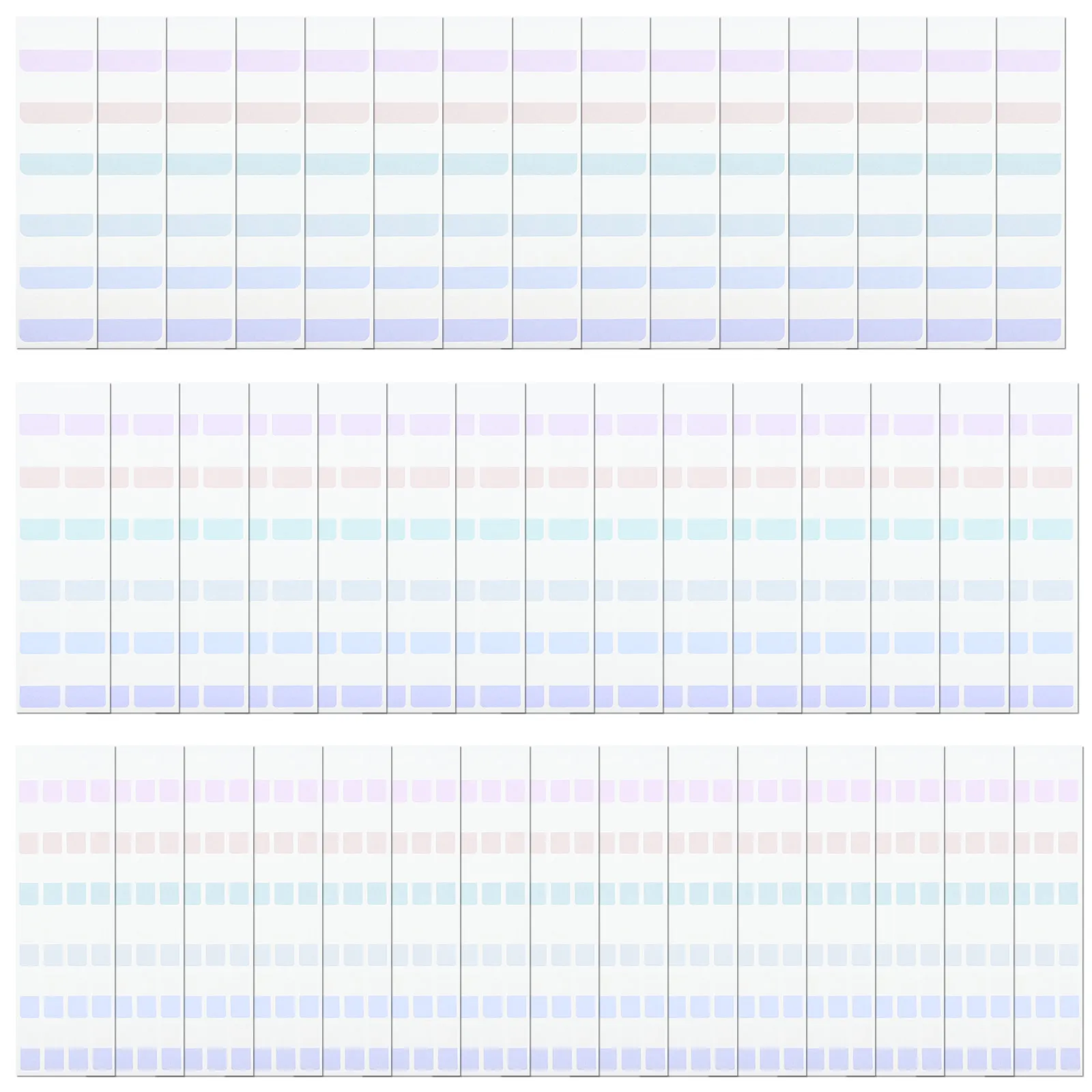 

420Pcs Colored Sticky Tabs Pet Paper Highlight Strips for Studying Organizing Notes Portable Adhesive Page Markers Reading