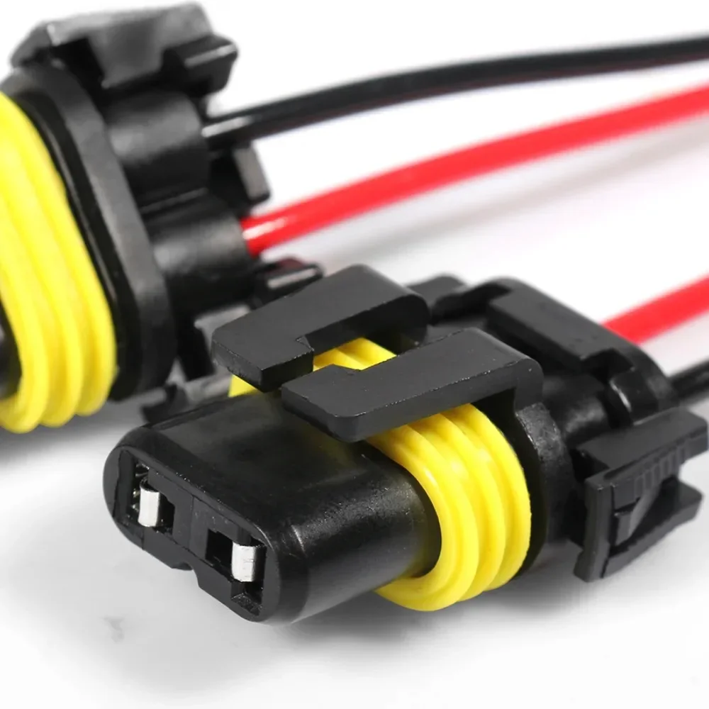 2Pcs 9005 HB3 9006HB4 Socket Wire HB3 HB4 Adapter Connect Wiring Harness for Car Headlight Fog Lamp Base HolderCar Accessori