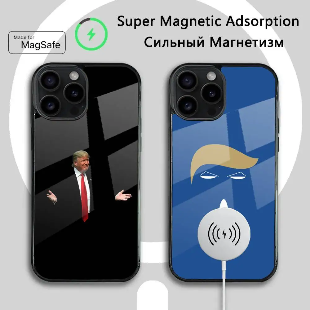 

Hot T-TrumpS Phone Case For iPhone 16 15 14 13 12 11 Plus,Pro,Max Mini Magsafe Magnetic Wireless Charging