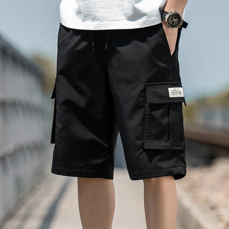 

Мужские рабочие шорты; летний комфорт; с несколькими карманами; спортивные пляжные брюки для отдыха на открытом воздухе; эластичный пояс