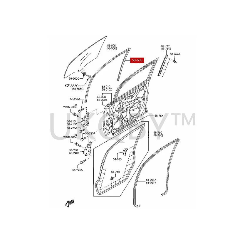 LF941571Z Suitable for Ma zd a 5 Ma 3 Ma 6 Cylinder head water outlet pipe four-way