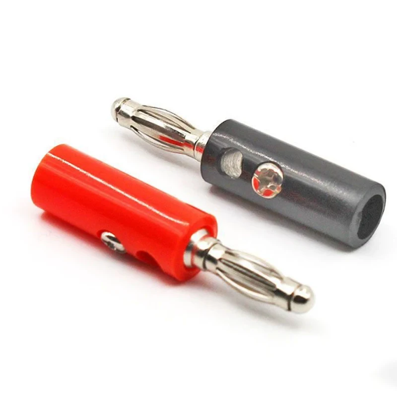 Cltgxdd 10 Stück 4MM Lötfreie Bananenstecker Audiokabel Lautsprecher-Bananenstecker Verstärker-Lautsprecherkabel Audio-Kabelverbindung – Detail 6
