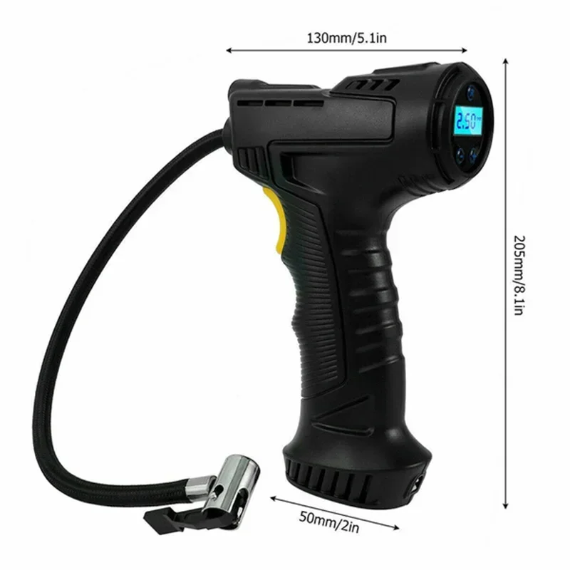 900PSI 120W Digital Display Car Tire Inflator Wired/Wireless Inflatable Pump Portable Air Compressor