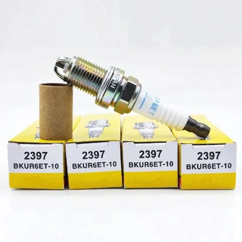 

4/8 шт. 2397 BKUR6ET-10 никелевая свеча зажигания для Volkswagen Beetle Jetta Golf 2.0L Mercedes-Benz C230 Audi A4 A6 90 100 Quattro