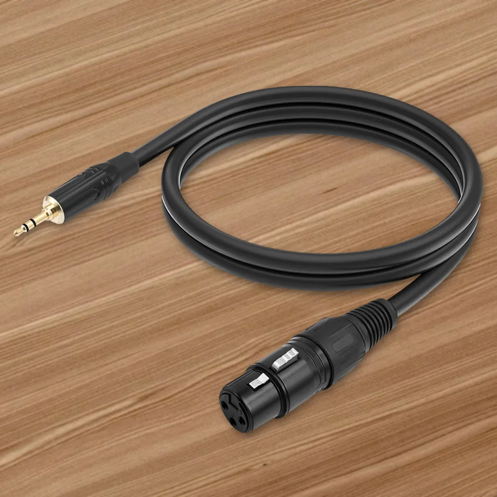 1/8 بوصة إلى XLR كابل 3.5 مللي متر إلى 3Pin XLR كابل الميكروفون XLR أنثى إلى 1/8 بوصة Mic الحبل لكاميرا الفيديو DSLR DV