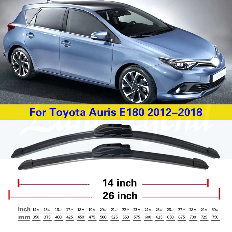 Wiper Hybrid Front Windshield Wiper Blades For Toyota Auris E180 2012-2018 Windshield Windscreen Window Brush 2013 2014 26\