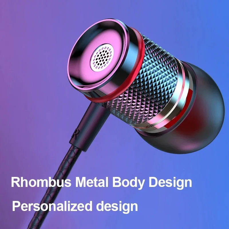 9D HIFI Heavy Bass Earphone 3.5MM AUX/Type-C Digital Chip 7.1 Surround Stereo Wired Headset With Mic Earbud For Samsung Android image 2