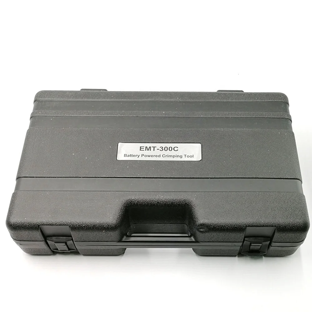 2025Power Crimper Hydraulic Crimping Plier EMT-300C 11 Sets Dies Li-ion Battery Cable Lug Crimp Tool