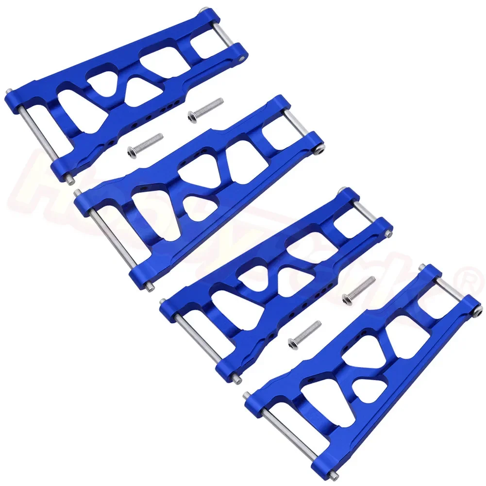 HobbyPark Front & Rear Aluminum Suspension Arms Set for 1/10 Traxxas Slash 4x4 (Blue)