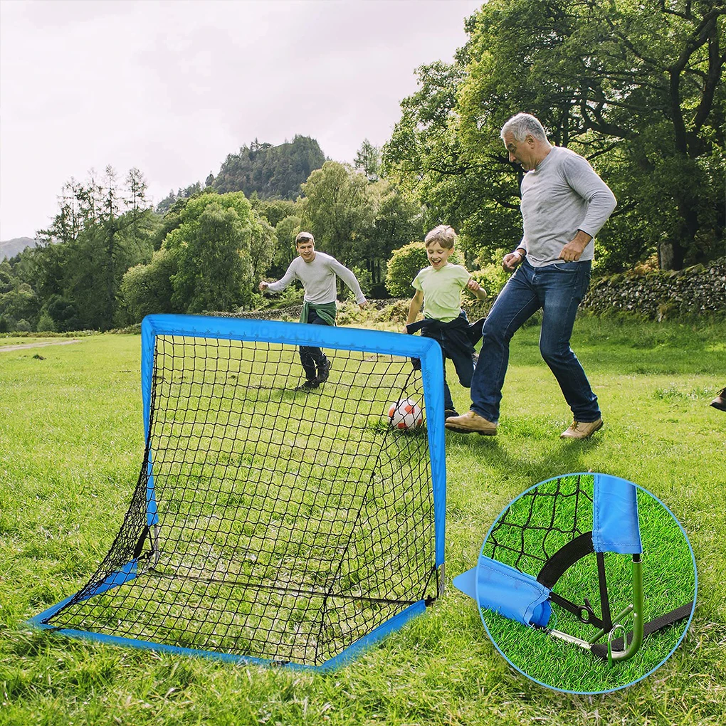 Children’s Soccer Goal Set Portable Foldable Mobile Training Football Net Indoor and Outdoor Children’s Football Game Door Frame