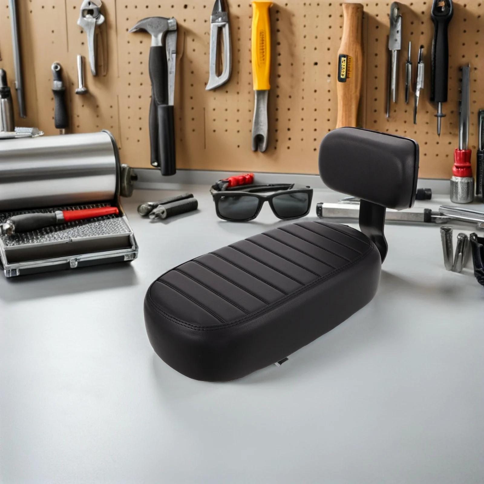 Bicycle Rear Seat Cushion Black Thickened Soft Padding Backrest Child Carrier Cycling Accessory Kids Rear Mounted Bike Seat