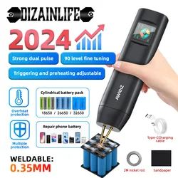 Upgraded H2 H1 Big Color Screen 90 Gears Spot Welder Adjustable Powerful Handheld Digital Spot Welding Machine Auto18650 Battery