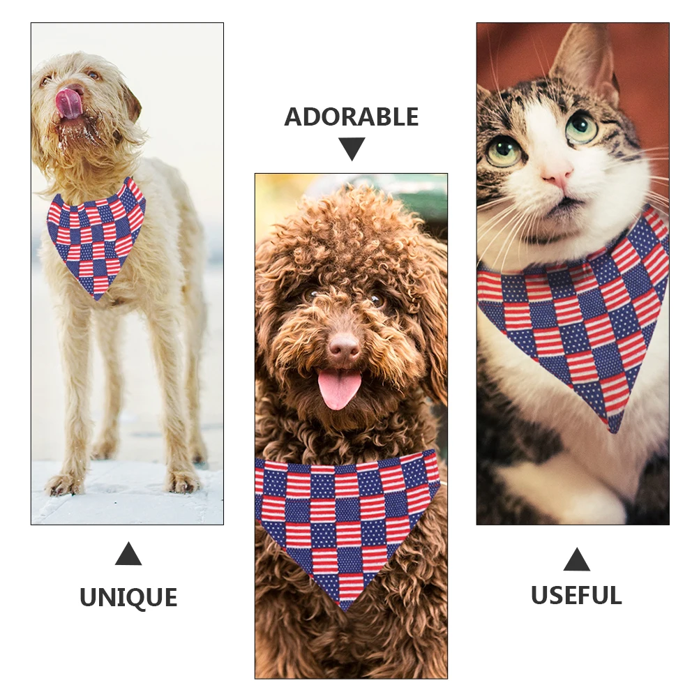 

2 Pcs Pet Headband Set Triangle Scarf Cloth Party Costumes Saliva Towel Accessories Creative Hair-hoop