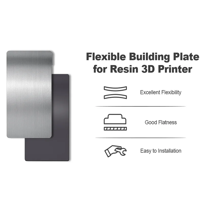 ENERGETIC Resin 3D Printer Spring Steel Building Plate 350x195mm Magnetic Base Platform Compatible with Phrozen Mega 8k +