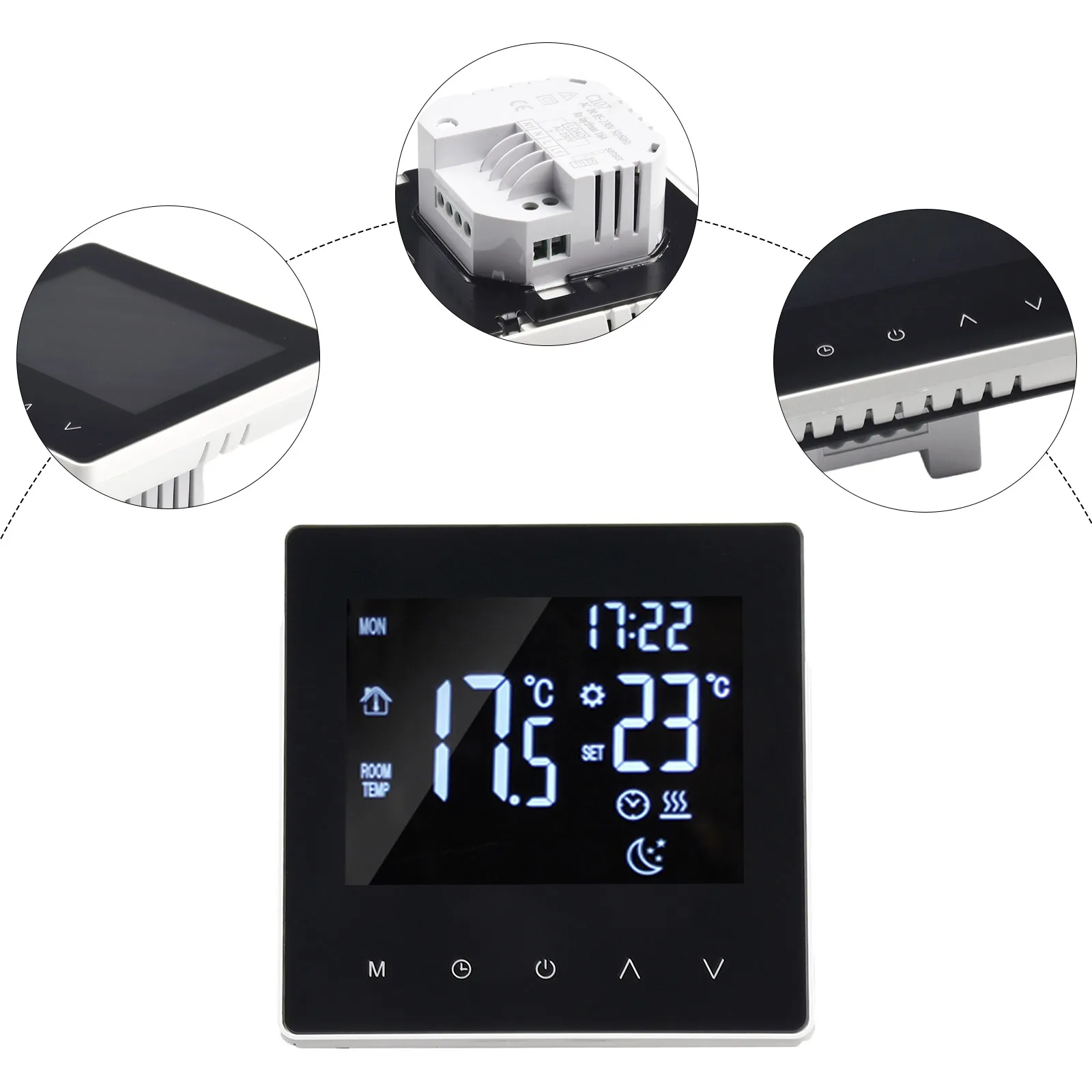 Smart Thermostat with App Control and Weekly Programmable Settings, for ideal for Home, Office and for hotel No Color/Size