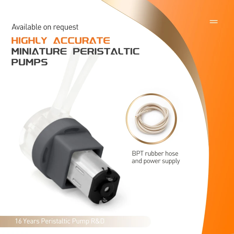 LEFOO 3v/6v Low Price Peristaltic Pumps for Laboratory 12V Dc 0-2ml Micro Peristaltic Dosing Pump for Viscous Liquid Dispensing