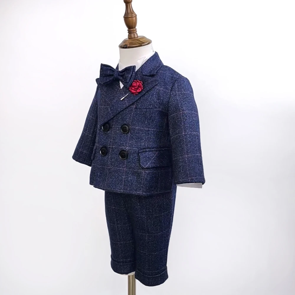 2024 new Coat Boys Suits For Weddings Kids Prom Party Clothes For Little boy Children Clothing Sets Boy Classic Costume Dress