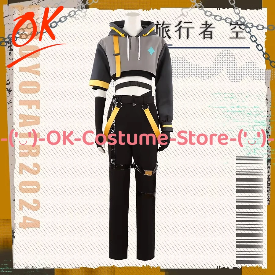 

[Индивидуальный размер] Костюм для косплея Аэтера-Путешественника из Genshin Impact для музыкального фестиваля Hoyofair 2024, игровой наряд, униформа для вечеринок