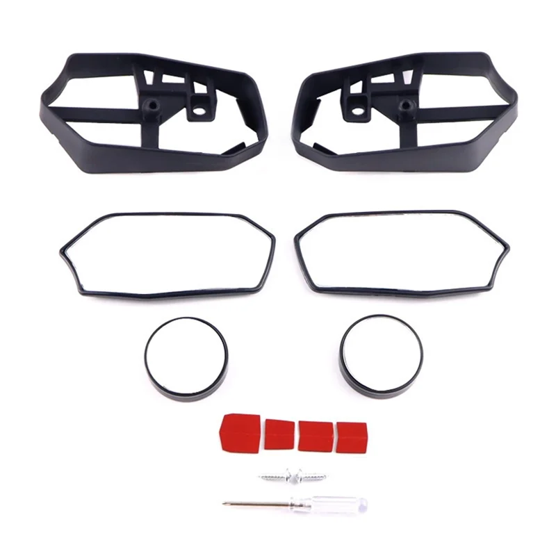 Powerful Motorcycle Rearview Mirror With Little Mirror For Xmax300 2023 2024 Wide Angle Blind Spot Mirror