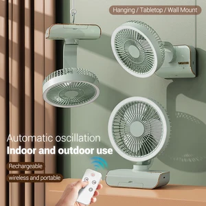 Silent Electric Fan Air Conditioning, Portable Ceiling Fan, cooling fan, house, camping, desktop, 5 modes, 4000mah 10 Main Sales Mini Wall Air Conditioning - №10