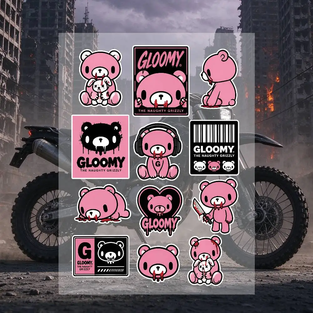 G-Gloomy Bear Stickers Moto Sticker Auto Body Bumper Windows Motorcycle Laptop Walls Vinyl Decal Car Tuning Accessories