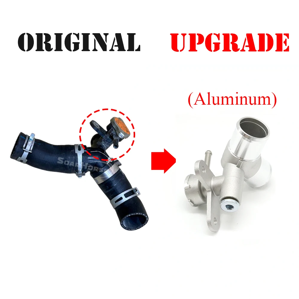 For Toyota 86 Scion FR-S FRS For Subaru BRZ MT Upgrade Aluminum Engine Radiator Coolant Filler Neck Hose Pipe Adapter Connector