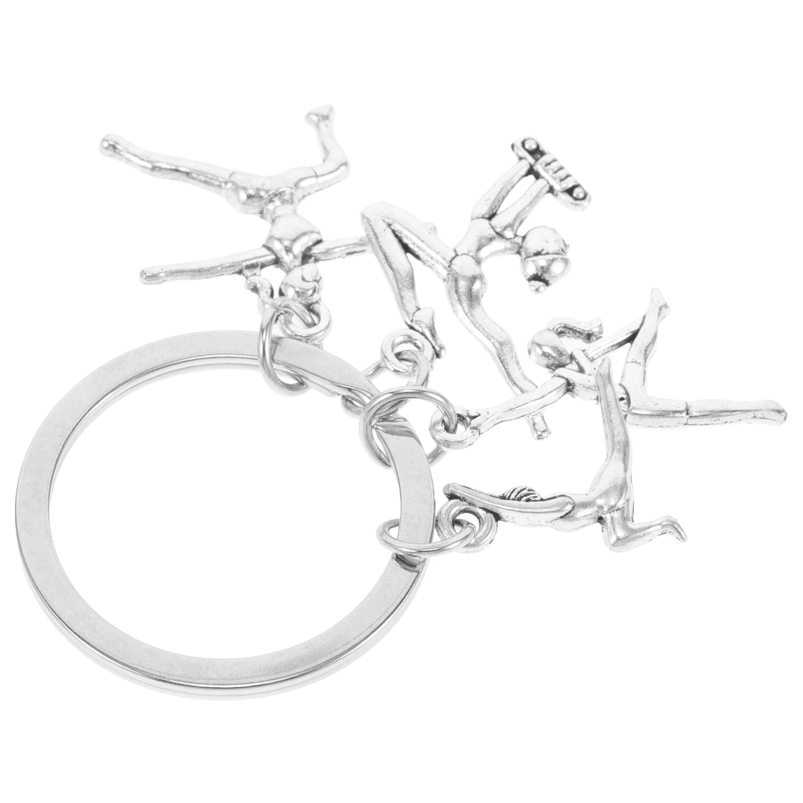 

Gymnastics Keychain Cool Keychains for Men Jewelry Cute Zinc Alloy Funny Holder