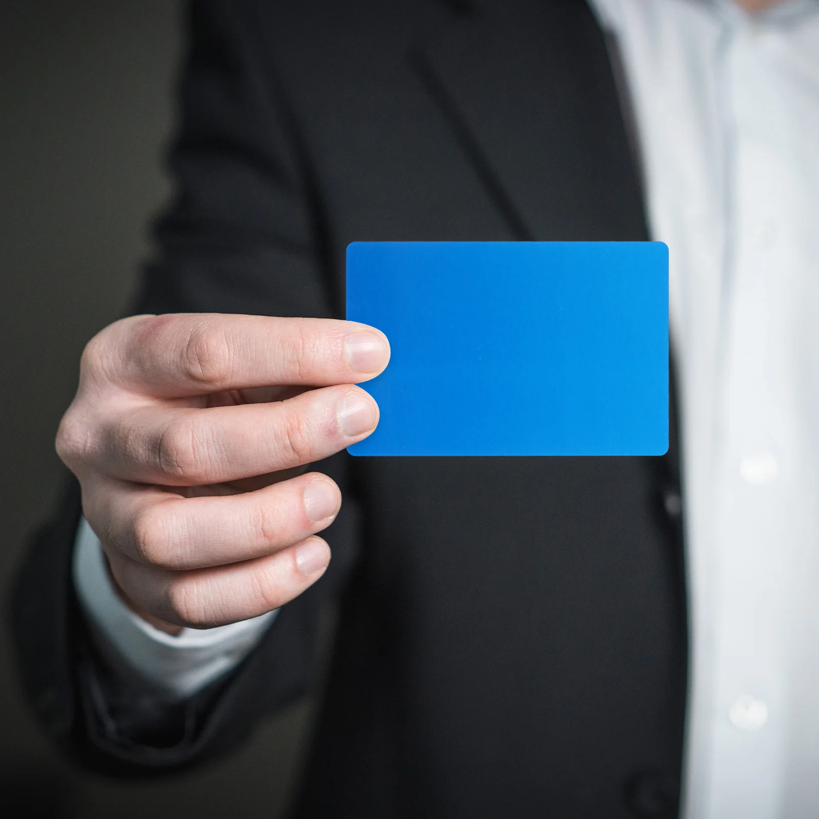 

50 Pcs Metal Business Card Aluminum Blanks Name Buisness Cards Visiting Edge Printable Alloy Engrave Engraving