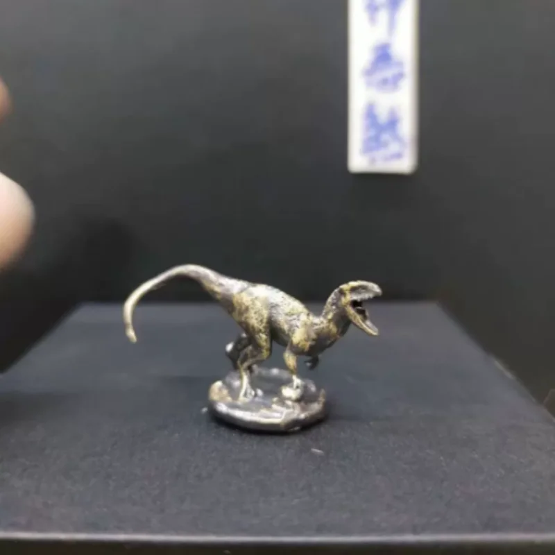 Antique Brass Miniature Animal Statue - Realistic Desktop Ornament, Exquisite Handheld Handcraft Creative Gift