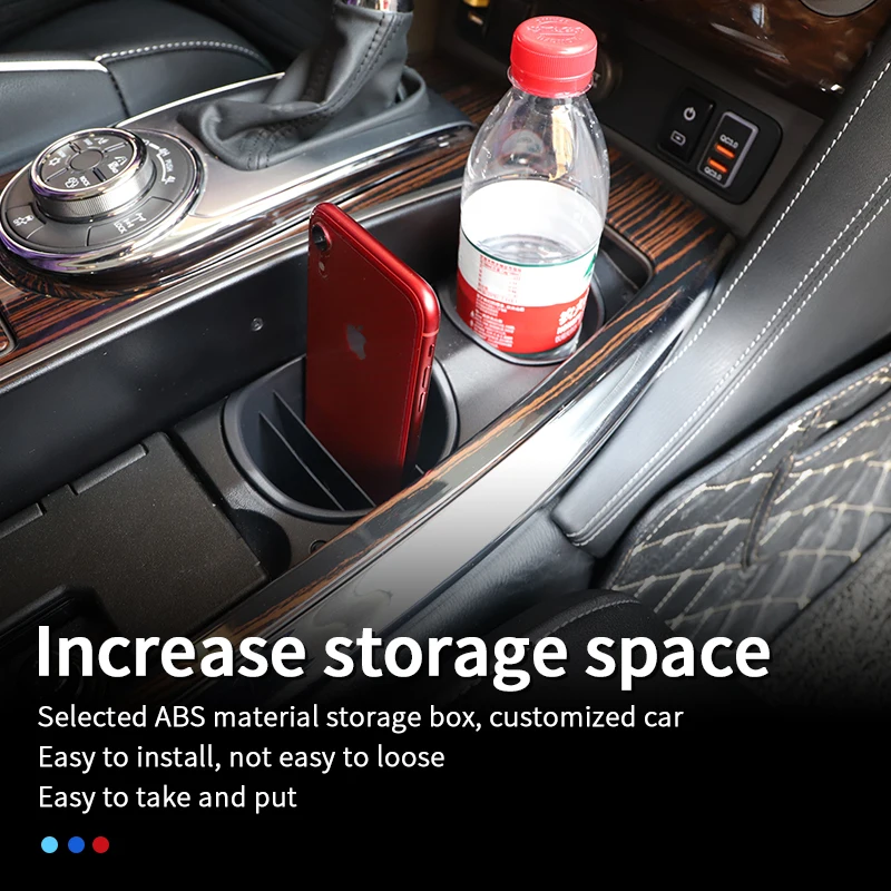 Cup holder storage box for nissan y62 storage box patrol nissan patrol y62 Infinity QX80 56 accessories y62 upgrades 2010-2022