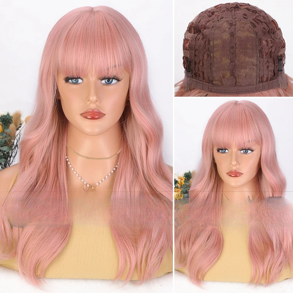 

Wig Women's High Temperature Silk Wig Big Wave Long Curly Hair Chemical Fiber Headgear Wig