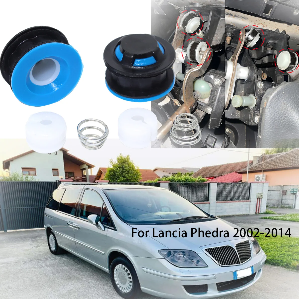 MT Gear Shift Cable Linkage End Rod Bushing Gearbox Shifter Lever Selector Connector Grommet Repair For Lancia Phedra 2002-2014