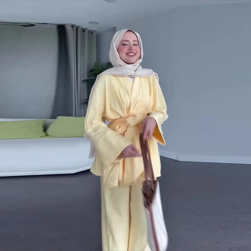 2025 Spring and Autumn Fashion Elegant Women's Suit Long-sleeved Irregular Pleated Solid Color Two-piece Suit