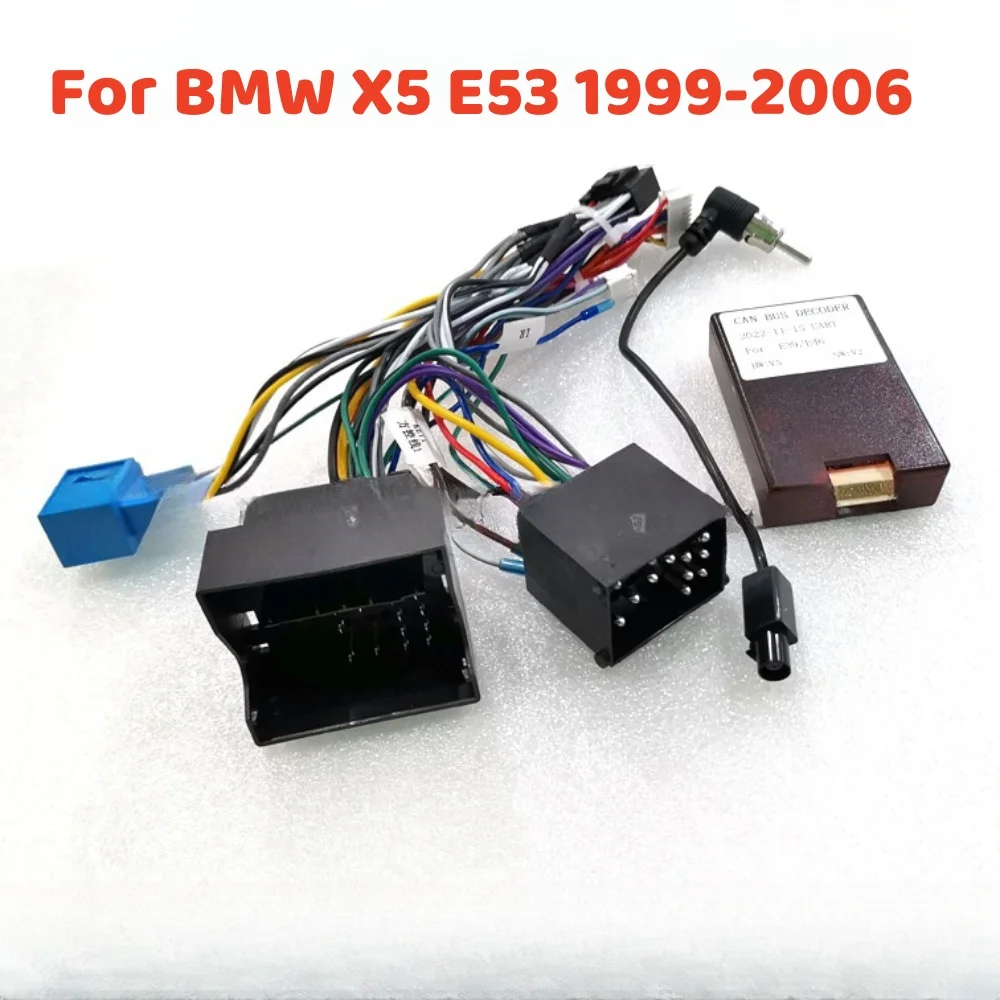 

Can-шина адаптер декодер для BMW E39 E46 /X5 E35 1999-2006 с 16-контактным кабелем электропроводки Android 2 Din GPS стерео