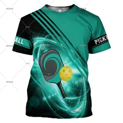Popular Sport T-shirt For Men Cool Pickleball Graphic Street Casual Short Sleeve T-shirts Casual Funny Game Tee Top 2025 Summer