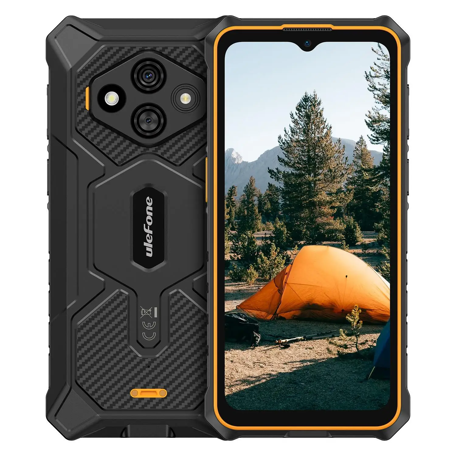 Ulefone RugKing 3 Pro Rugged Phone 8GB+128GB 6.56" 120Hz Display Android15 Unisoc T7250 5700mAh Battery NFC 4G Global Smartphone