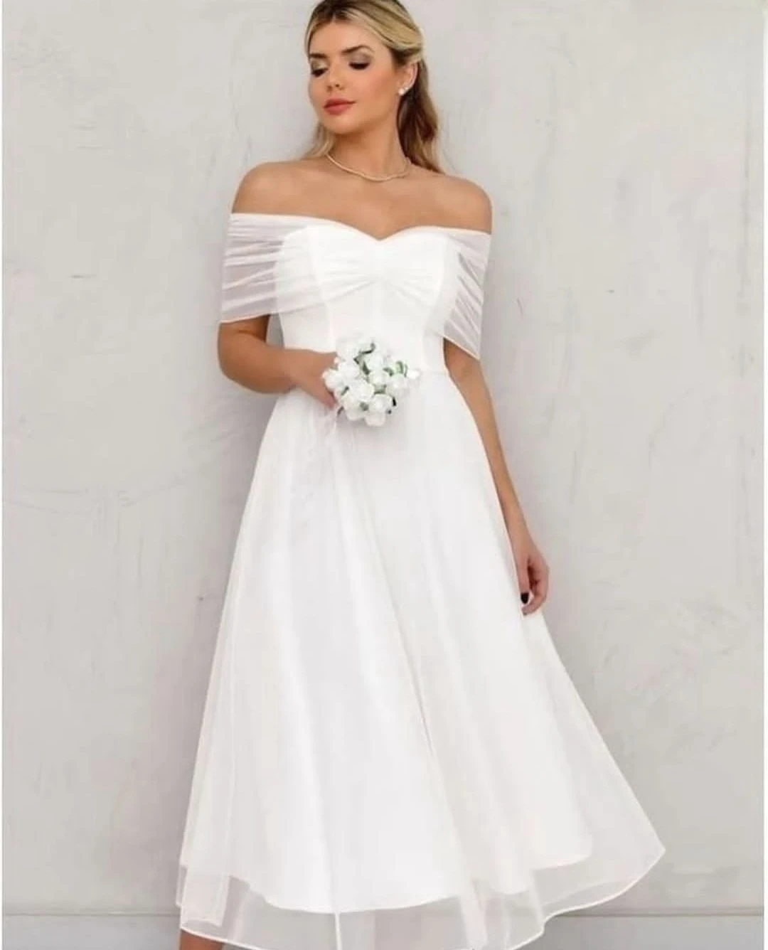 Robe de mariée A-ligne à manches courtes pour femmes, longueur de rinçage hors initié, personnaliser pour mesurer les patients, quelle que soit la chérie civile