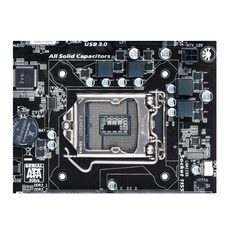 Imagem -03 - Desktop Mainboard Sata Iii Usb 3.0 £ Lga 1155 Ddr3 32gb Ga-b75m-d2p Intel B75