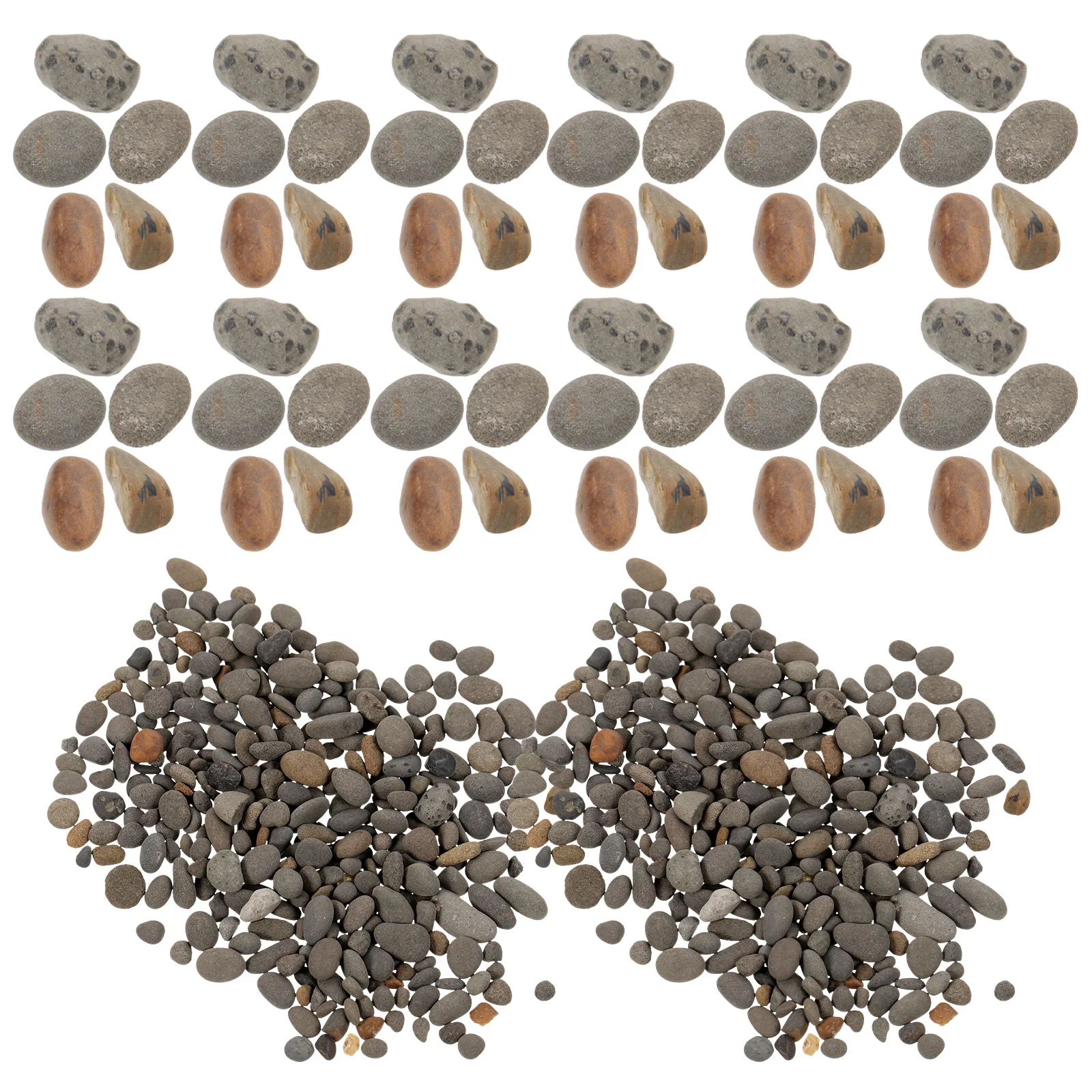 Microlandscape Natural Small Rocks Miniature Layout Sand Table Fish Tank Decoration Diorama Stone Material Kit