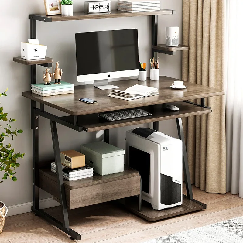 Home desk, student desk, bookshelf combination is simple