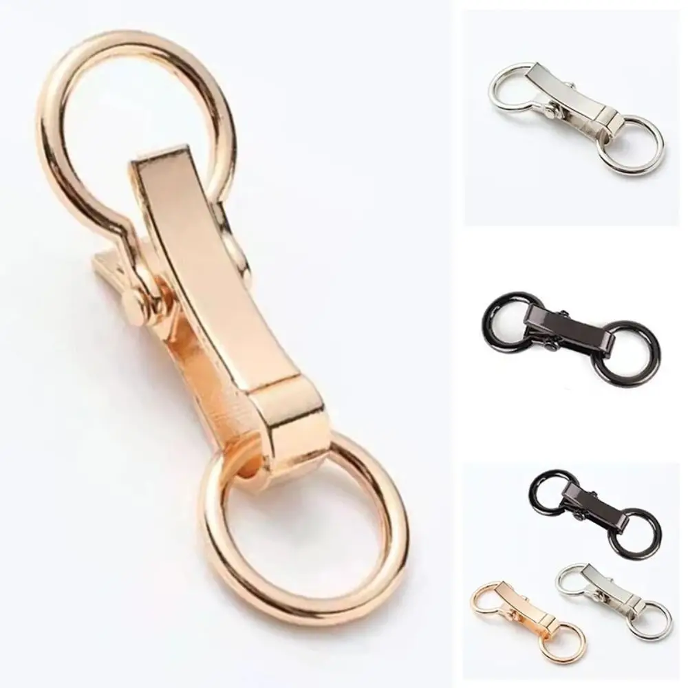 

2PCS Bag Button Snap Fastener Coat Buckle Metal Double Ring Clothing Buckle Alloy Clothing Accessories Belt Button Sewing
