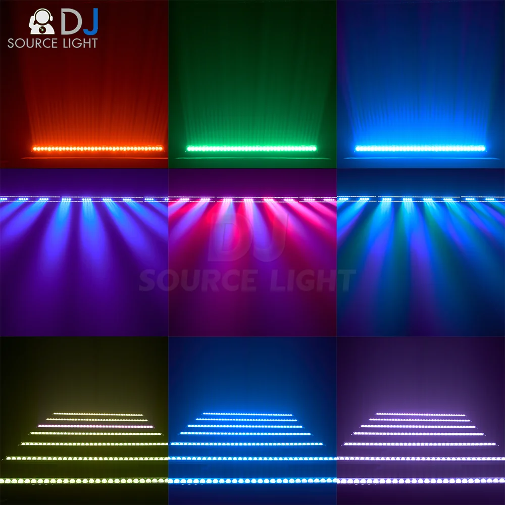 36x3W LED RGB Light curtain wall washer pixel strip light with ring DMX512 For DJ Disco Party Dance Bar Wedding Halloween
