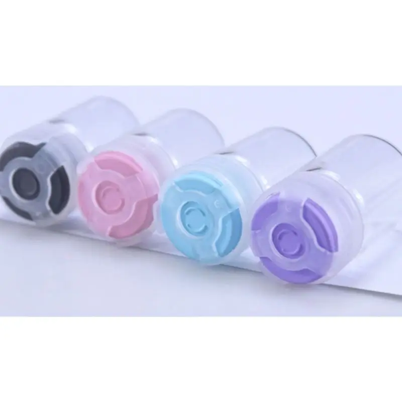 5ML Kẹo Ngọt Nắp Màu Chai Rỗng Kín Vô Trùng Serum Lọ Thủy Tinh Trong Suốt Wi Dropshipping