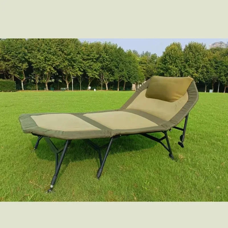 European double all-terrain foldable adjustment high and low oversized lunch break home outdoor bed